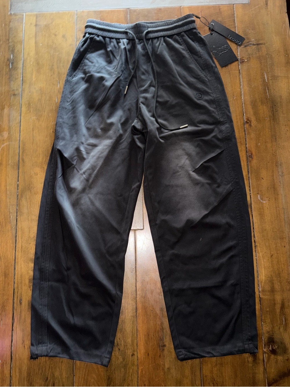 NWT Flooo Black Baggy Streetwear Drawstring Sweatpants